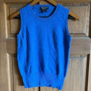 Lord & Taylor Blue Sleeveless Sweater